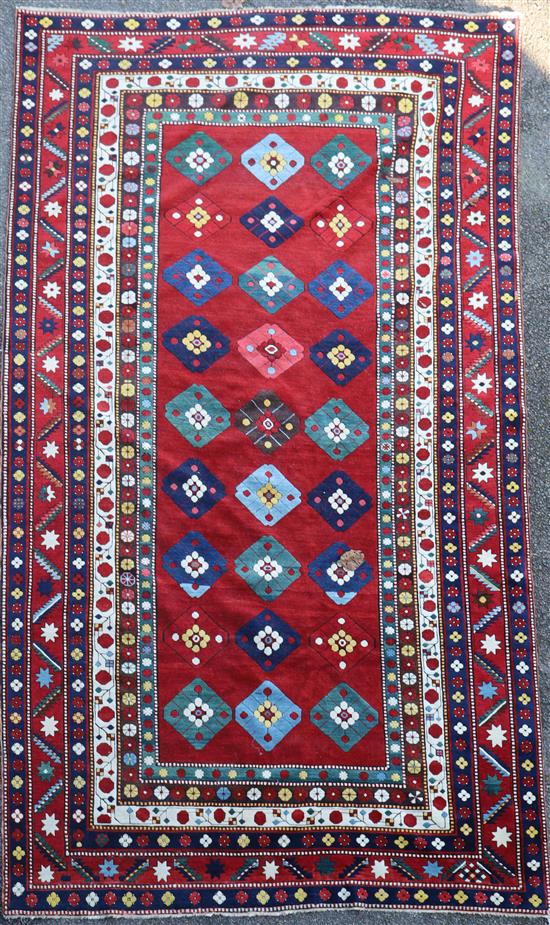 A Lambalo Kazak Caucasian small carpet, 11ft 4in. x 6ft 1in.